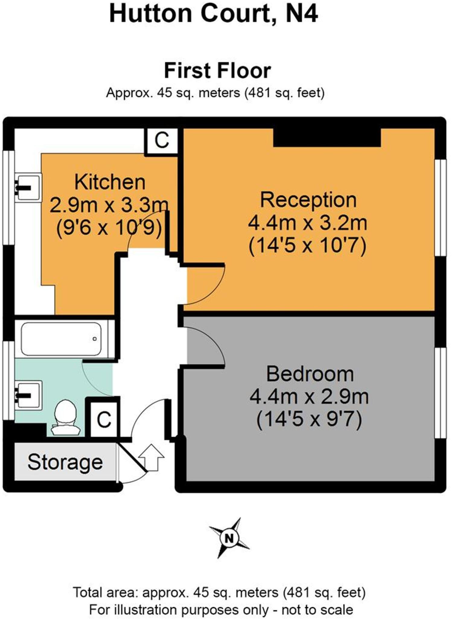 Victoria Road, Hutton Court Victoria Road, N4 floorplan