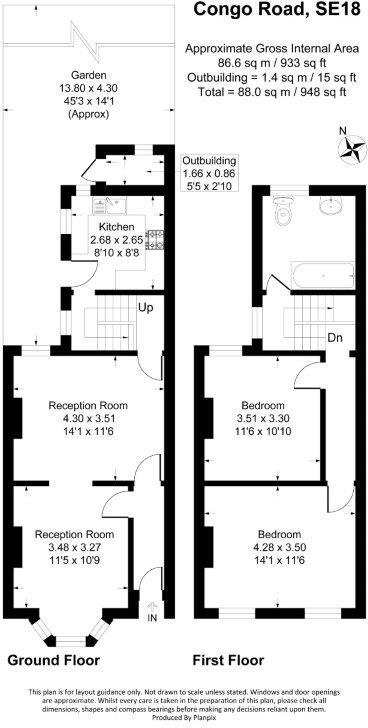 Congo Road, London floorplan