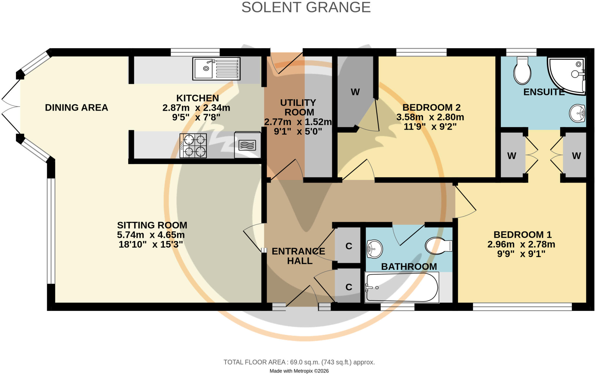 New Lane, Milford on Sea, Lymington, Hampshire, SO41 floorplan
