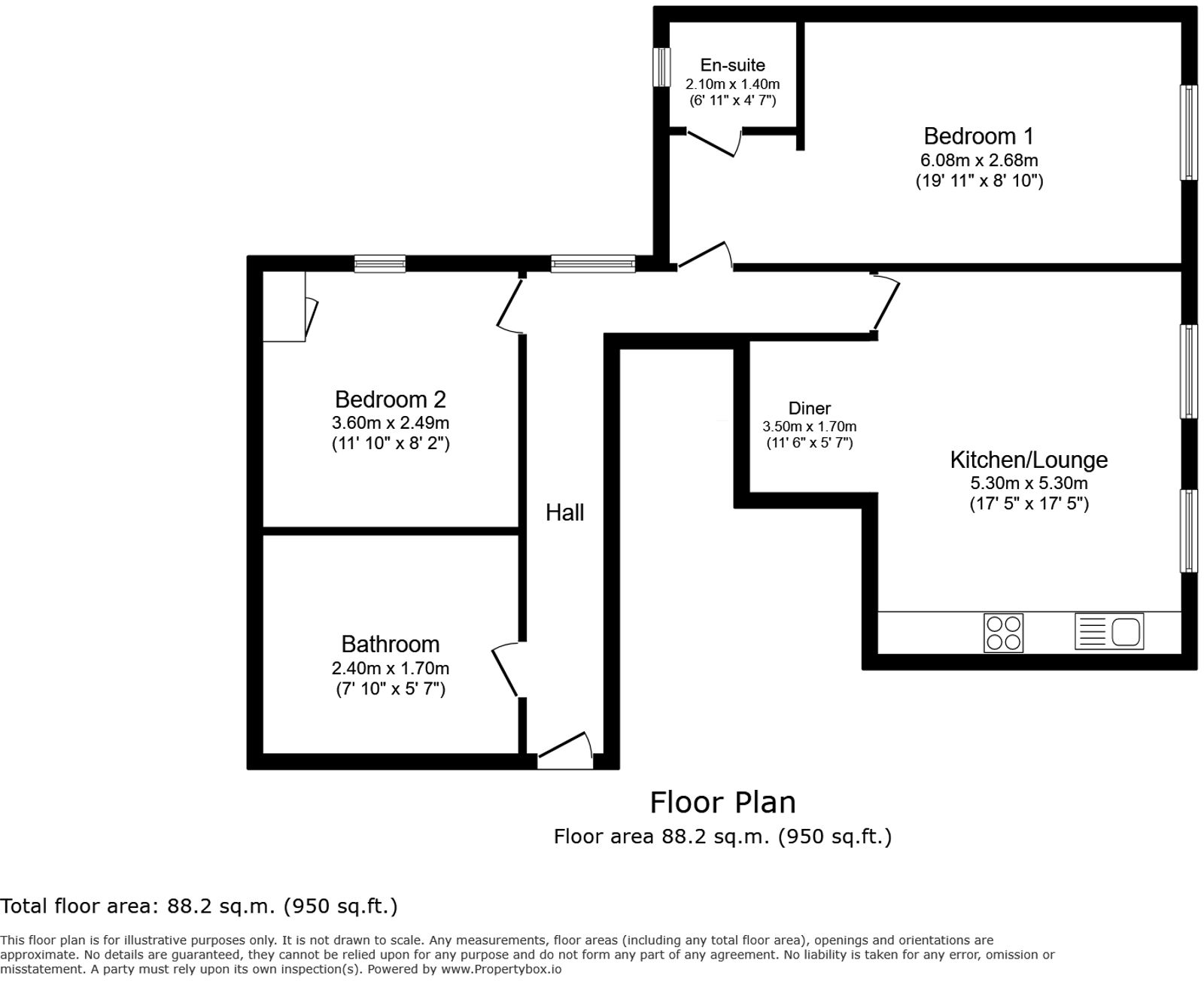 Station Road, Deganwy, LL31 floorplan