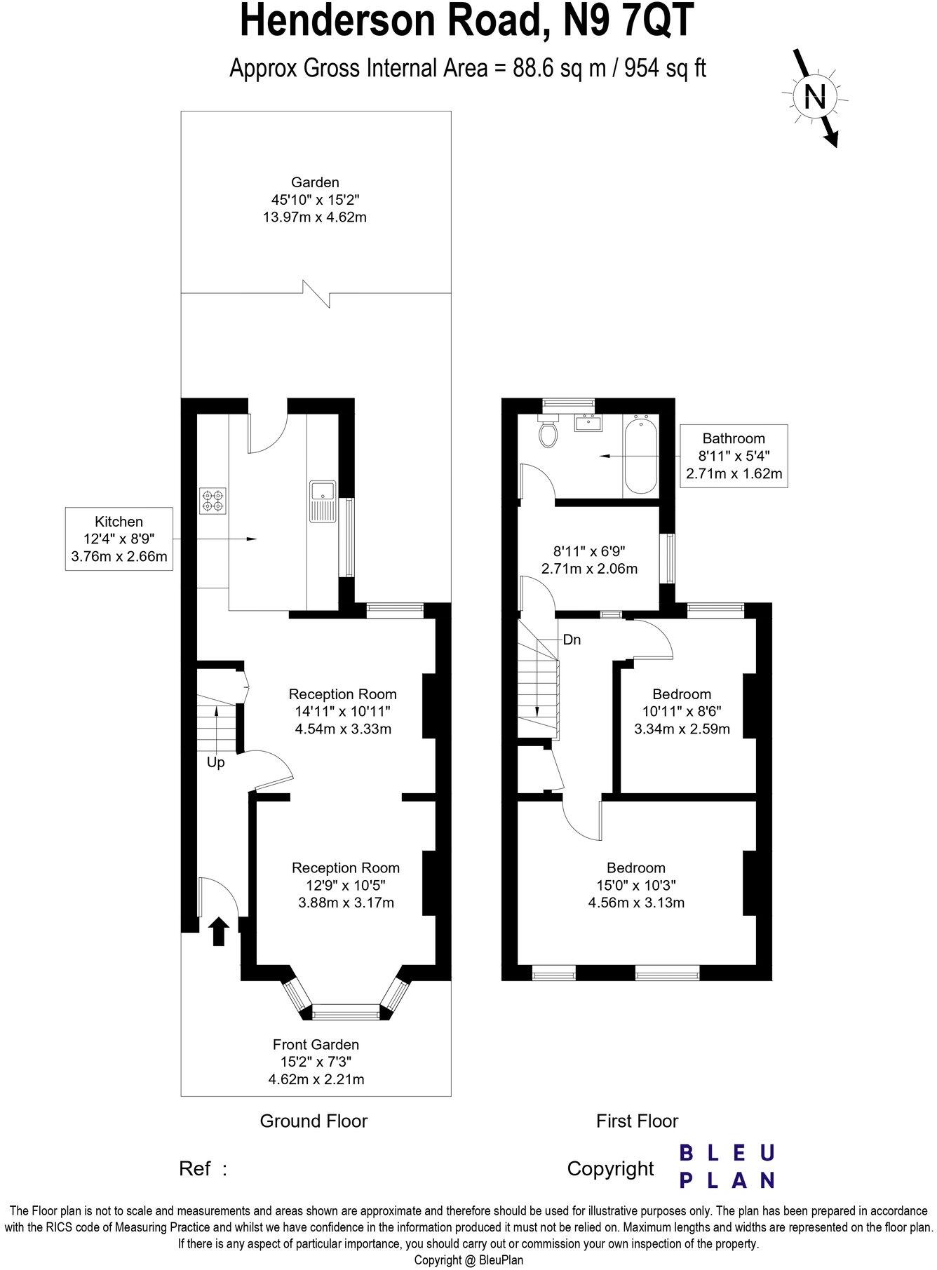 Henderson Road, London, N9 floorplan