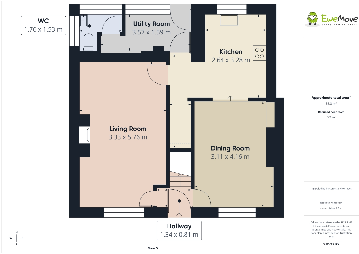 Grange Crescent, Tadcaster, North Yorkshire, LS24 8AQ floorplan