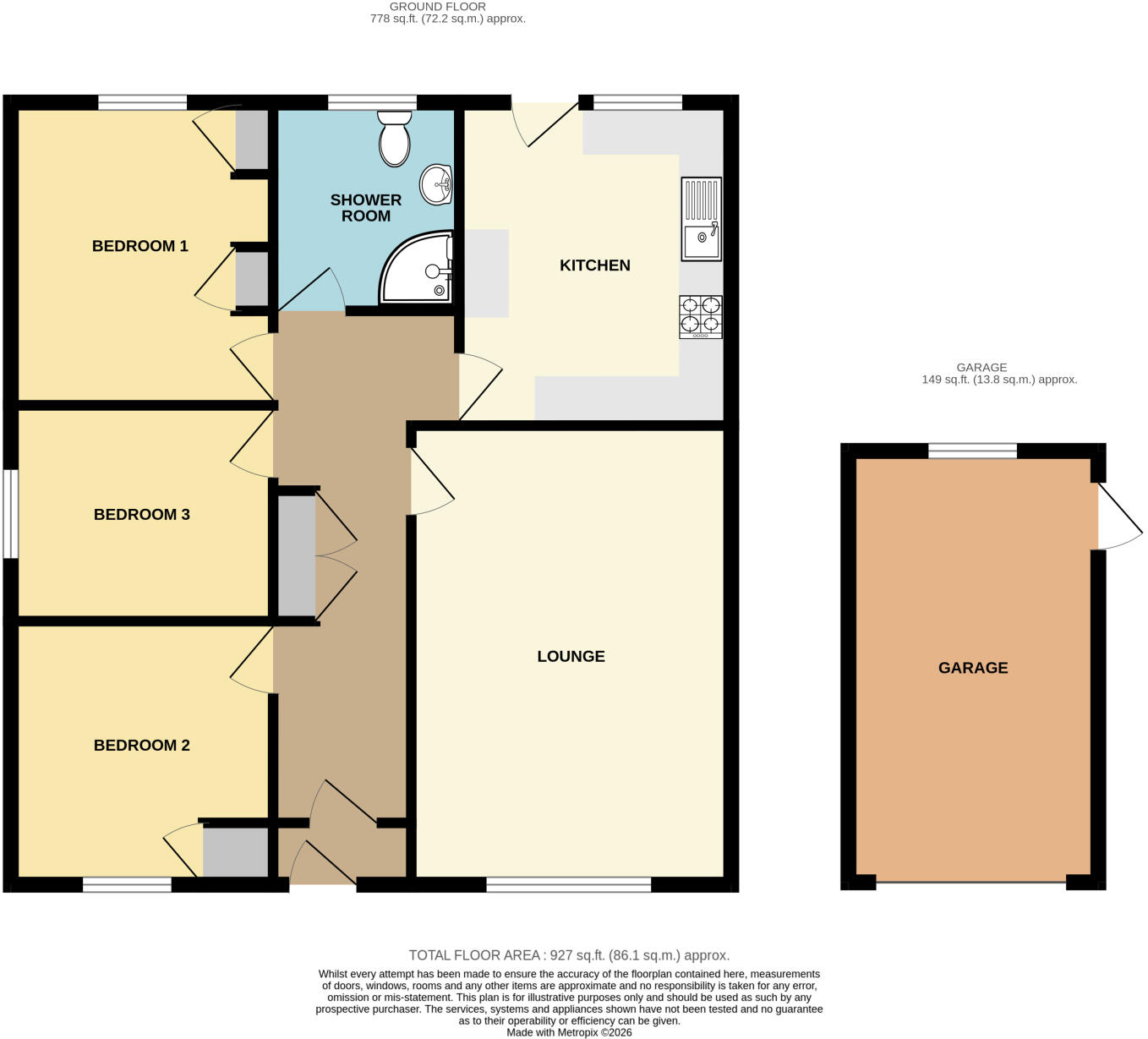 24 Orchard Close, Louth, LN11 0BS floorplan
