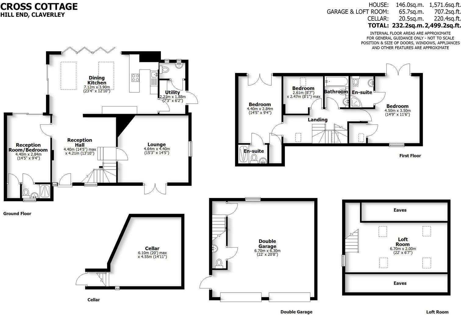 Cross Cottage, Hill End, Claverley, Shropshire floorplan