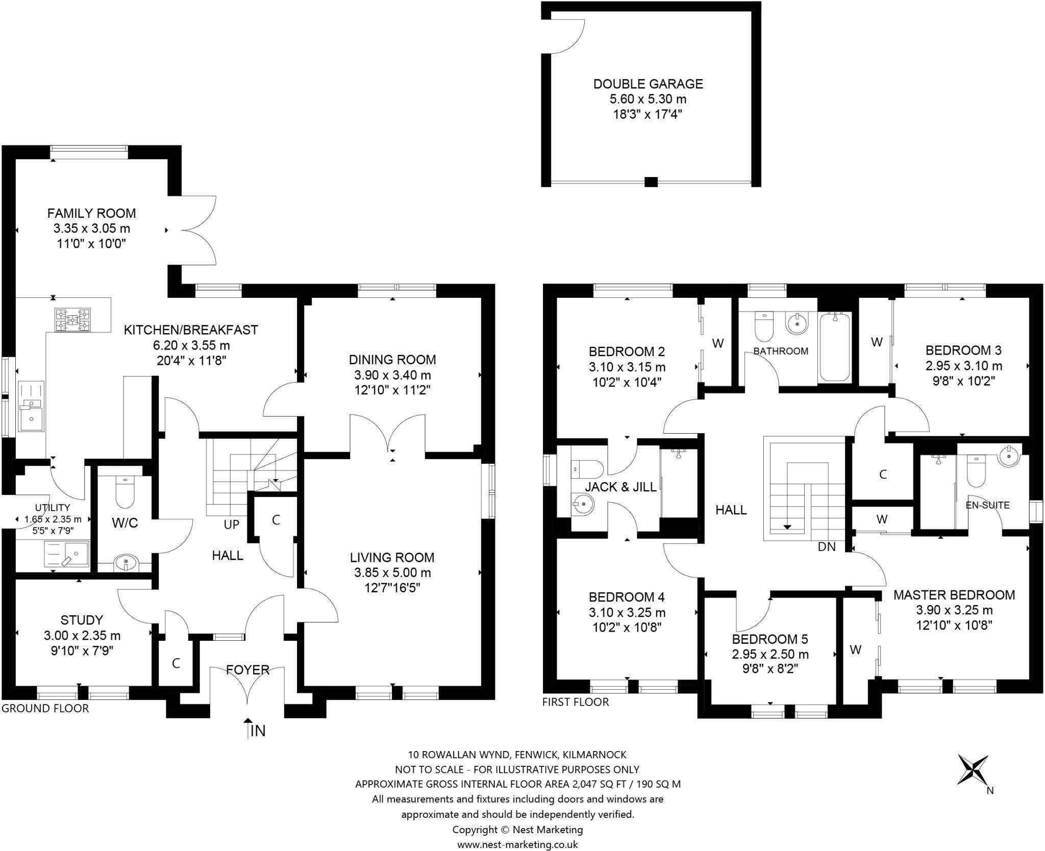 Rowallan Wynd, Fenwick, Glasgow floorplan
