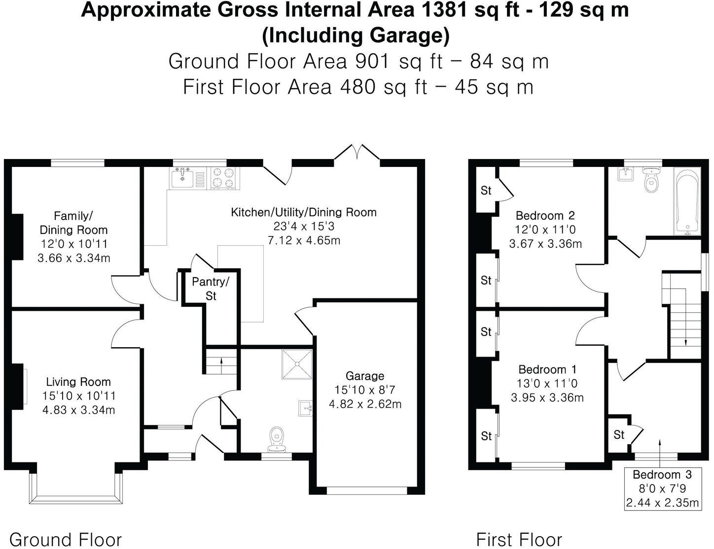 Sutton Green Road, GU4 floorplan