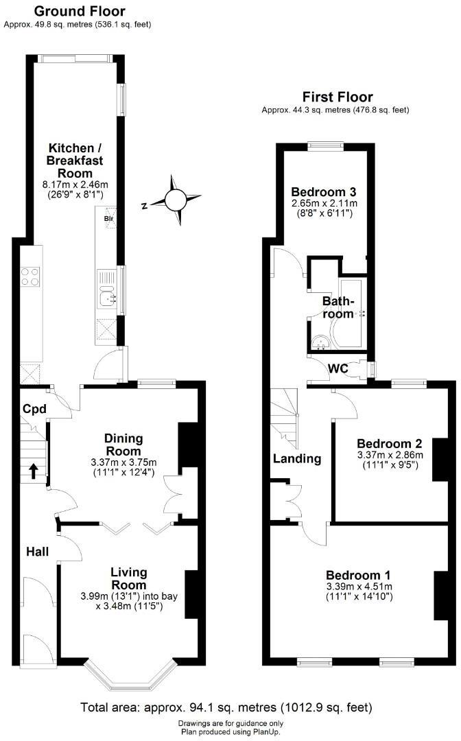 Priory Road, Cambridge floorplan