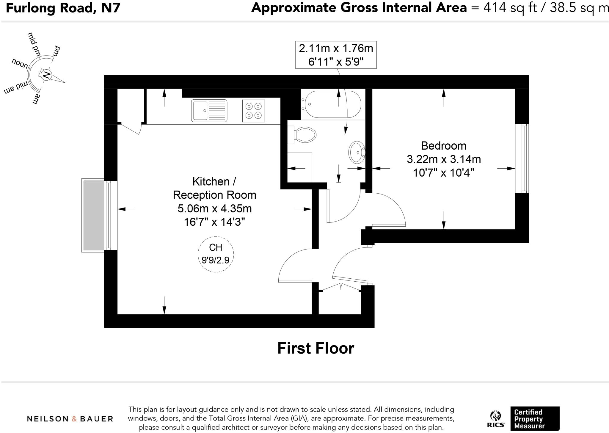Furlong Road, Islington, London, N7 floorplan