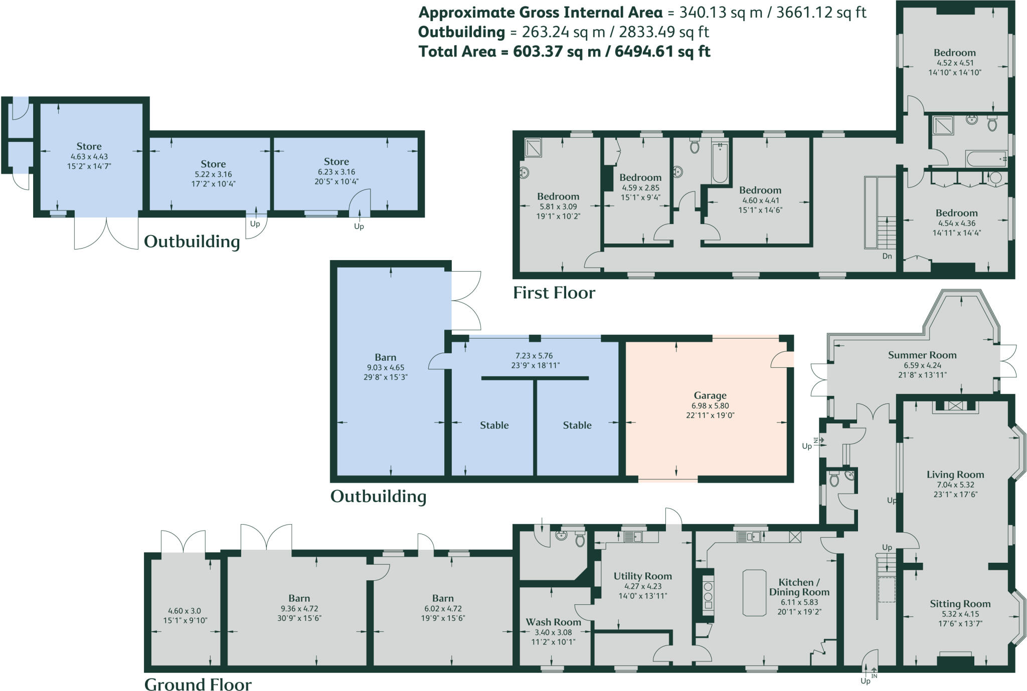 The Elms, Tur Langton floorplan