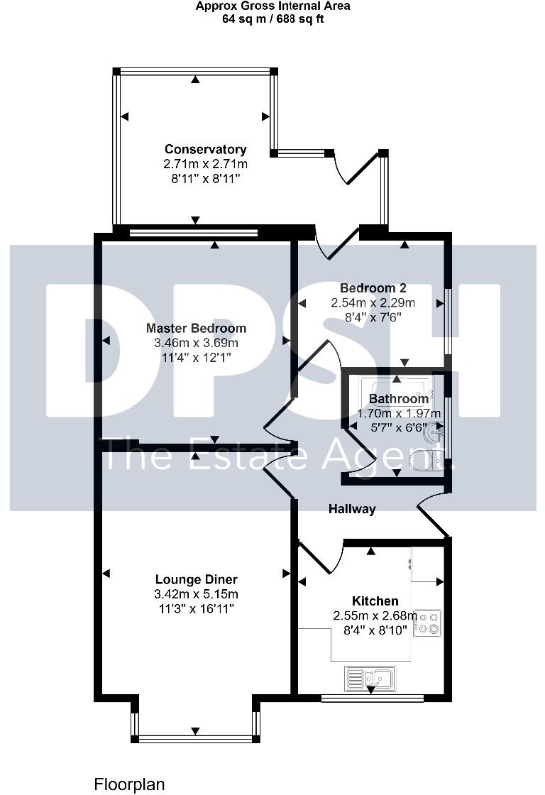 Brandy Carr Road, Kirkhamgate, Wakefield floorplan