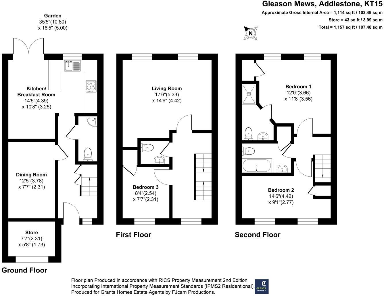 Gleeson Mews, Addlestone floorplan