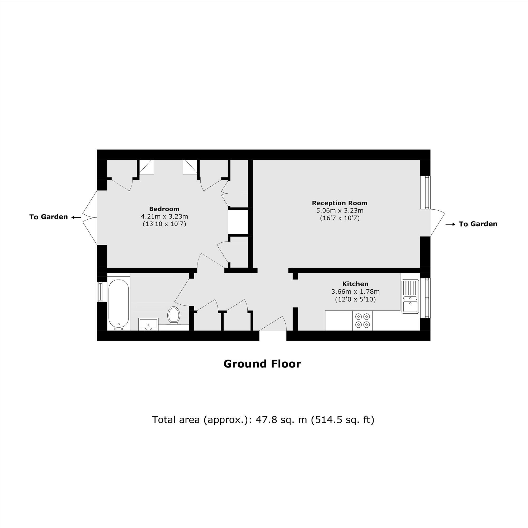 Brompton Park Crescent, Fulham floorplan