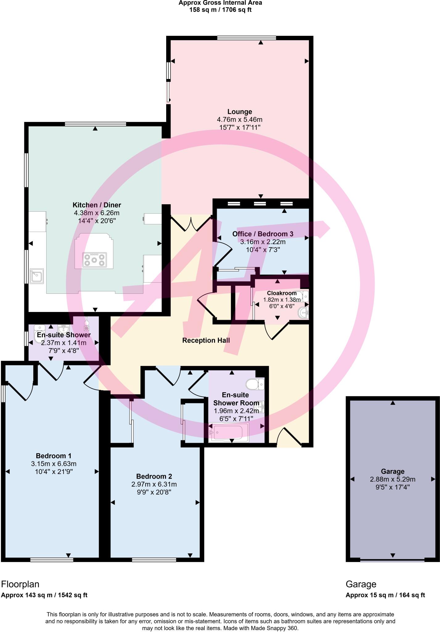 Walshaw Avenue, Colwyn Bay, Conwy, LL29 floorplan