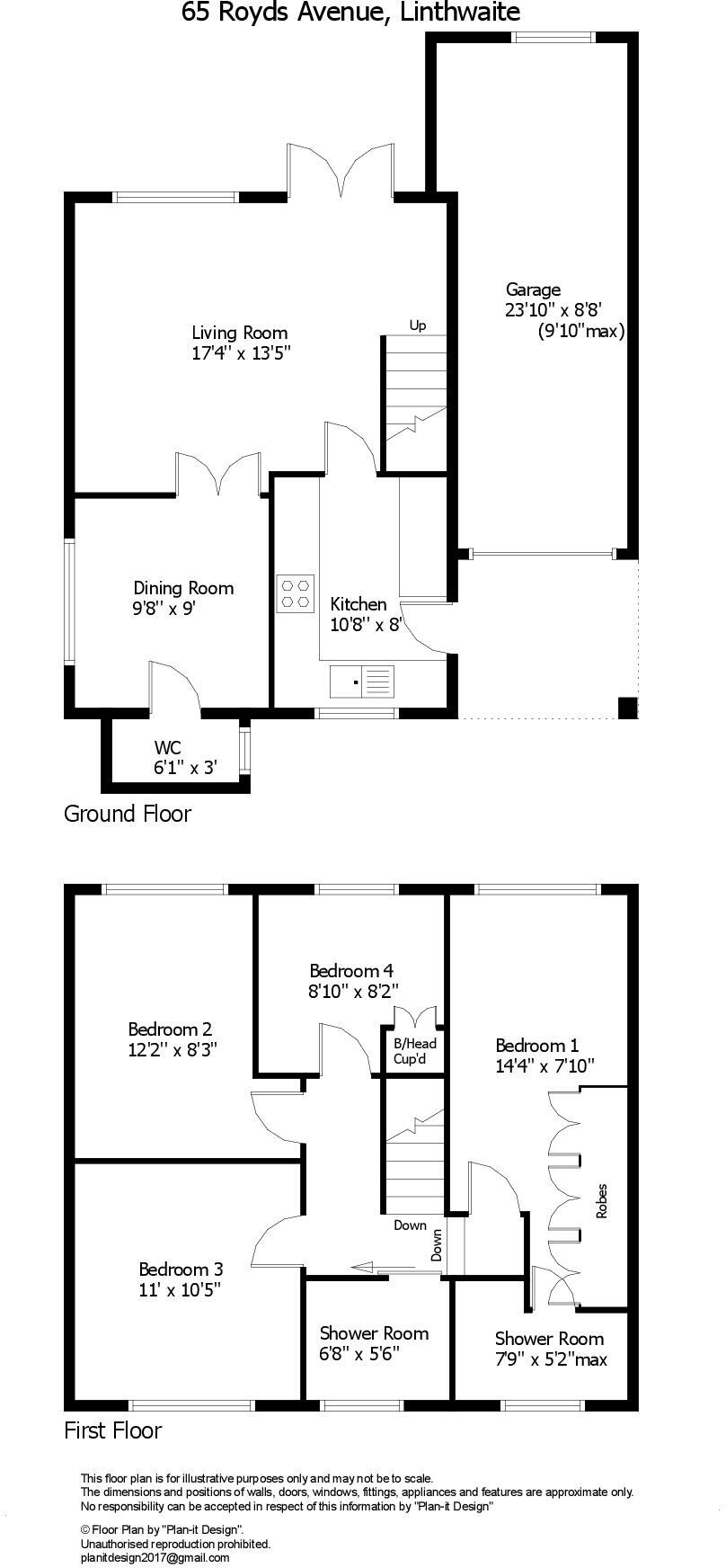 Royds Avenue, Linthwaite, Huddersfield, HD7 floorplan