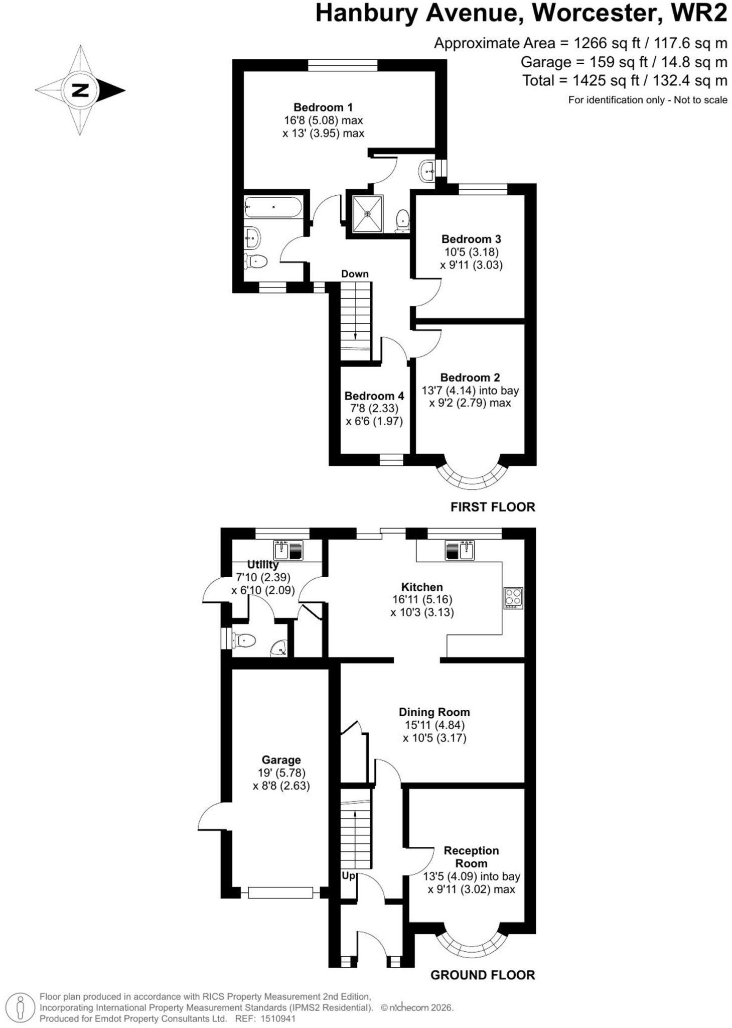 Hanbury Avenue, Worcester, WR2 floorplan