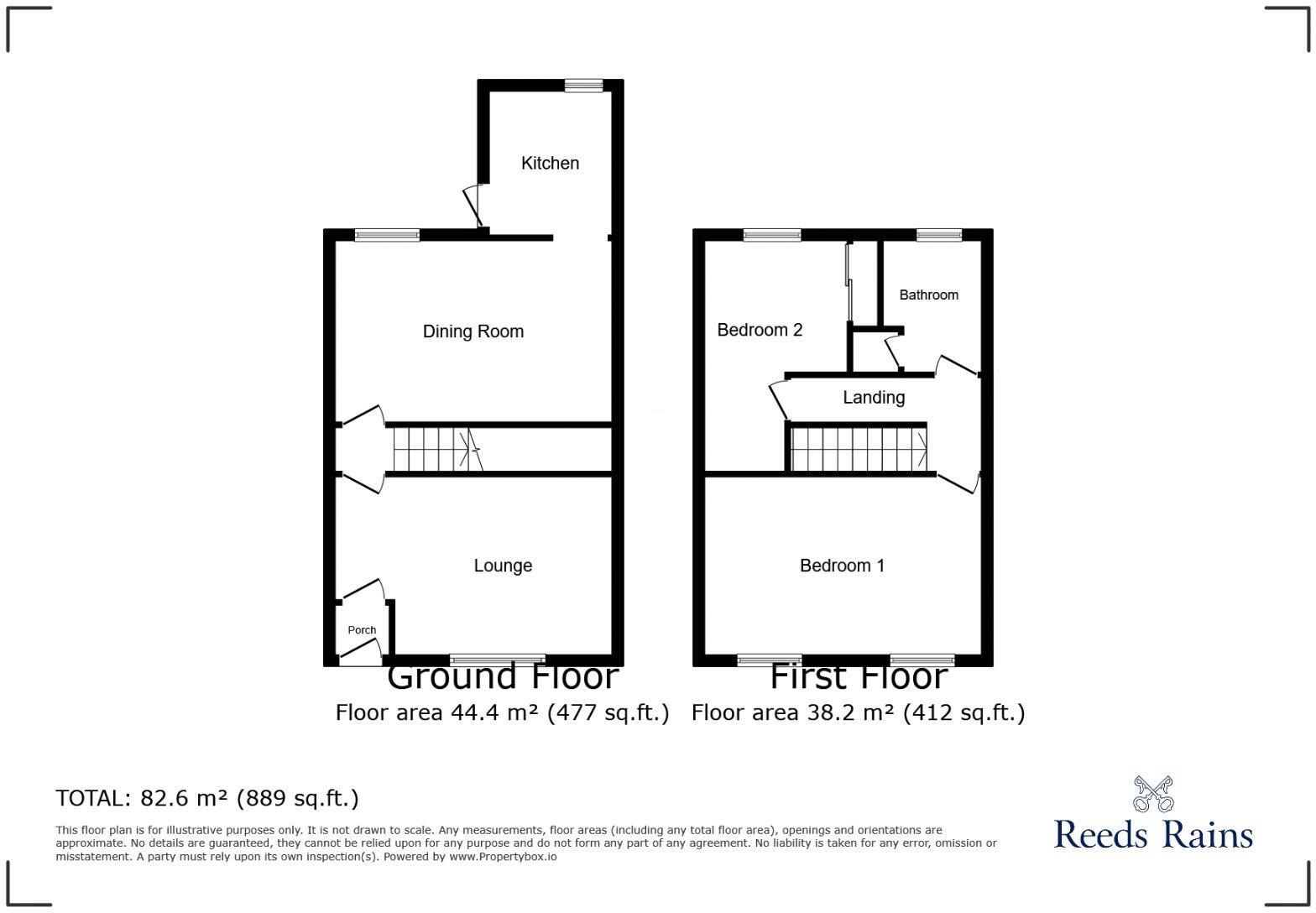 64, Moss Lane, Platt Bridge, Wigan, Greater Manchester, WN2 floorplan