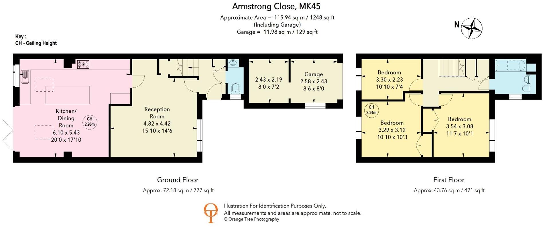 Armstrong Close, Wilstead, MK45 floorplan