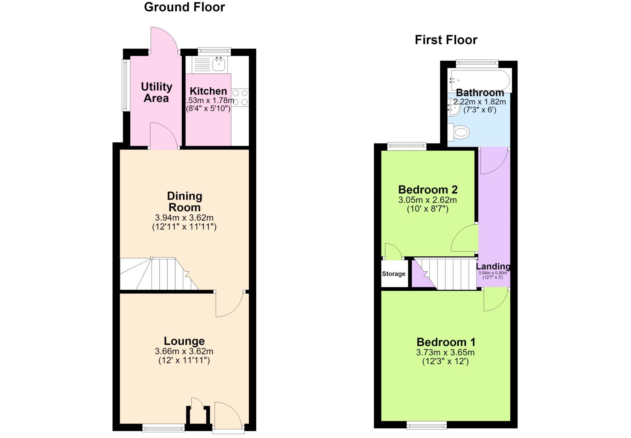 Oldham Street, Latchford floorplan