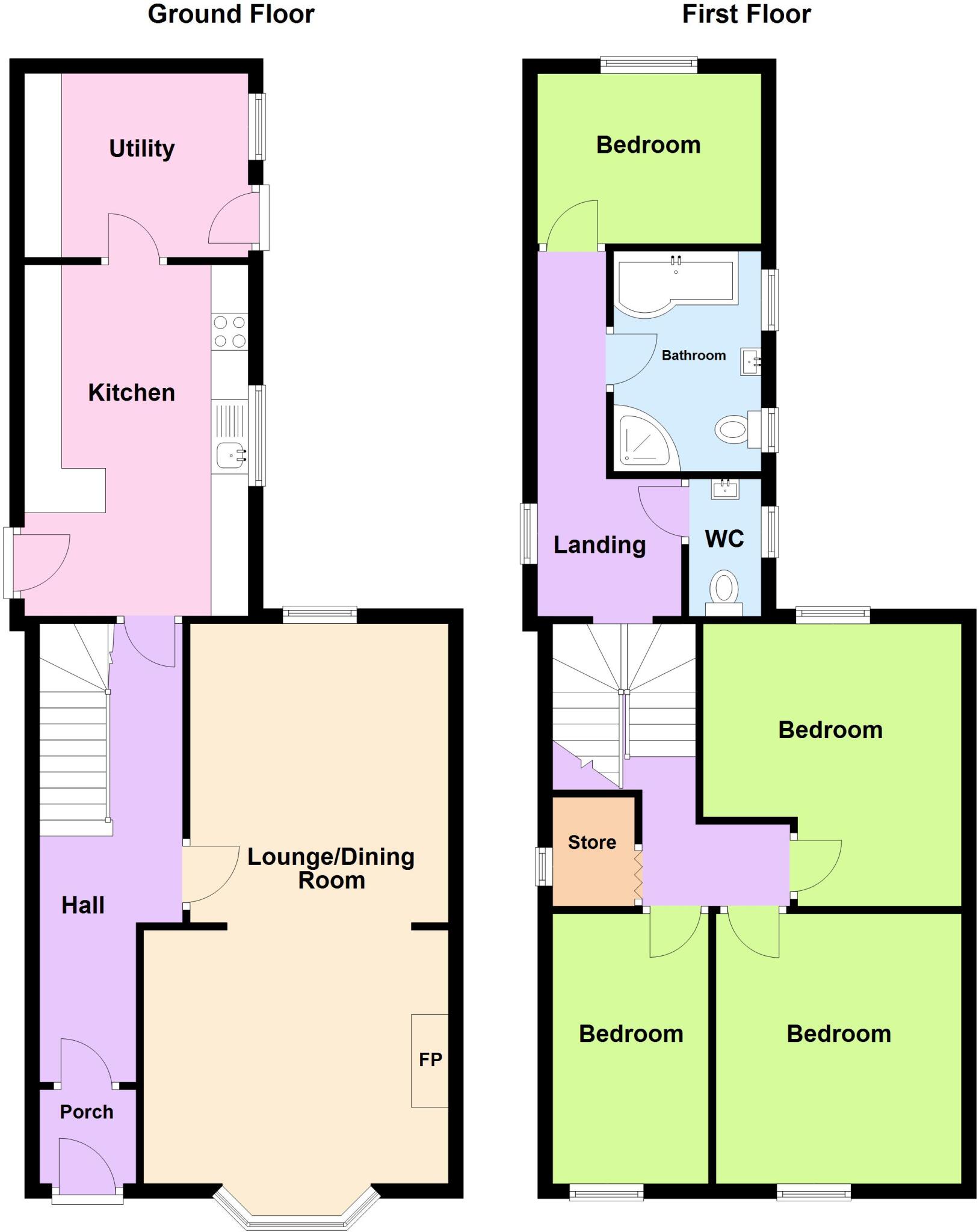 Woodbine Terrace, Pembroke, Pembrokeshire, SA71 floorplan