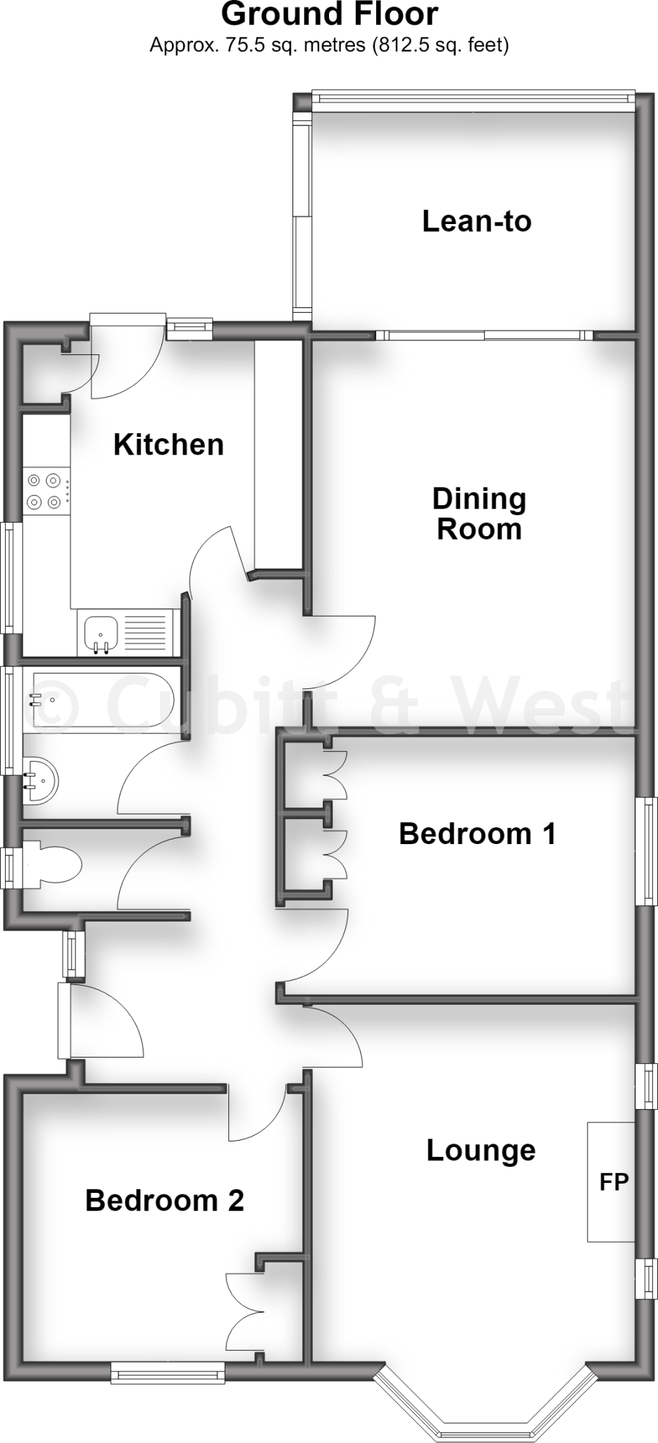 Milton Avenue, Rustington, West Sussex floorplan