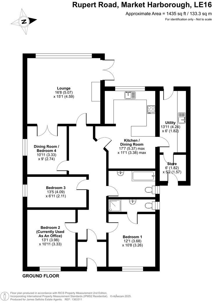 Rupert Road, Market Harborough floorplan