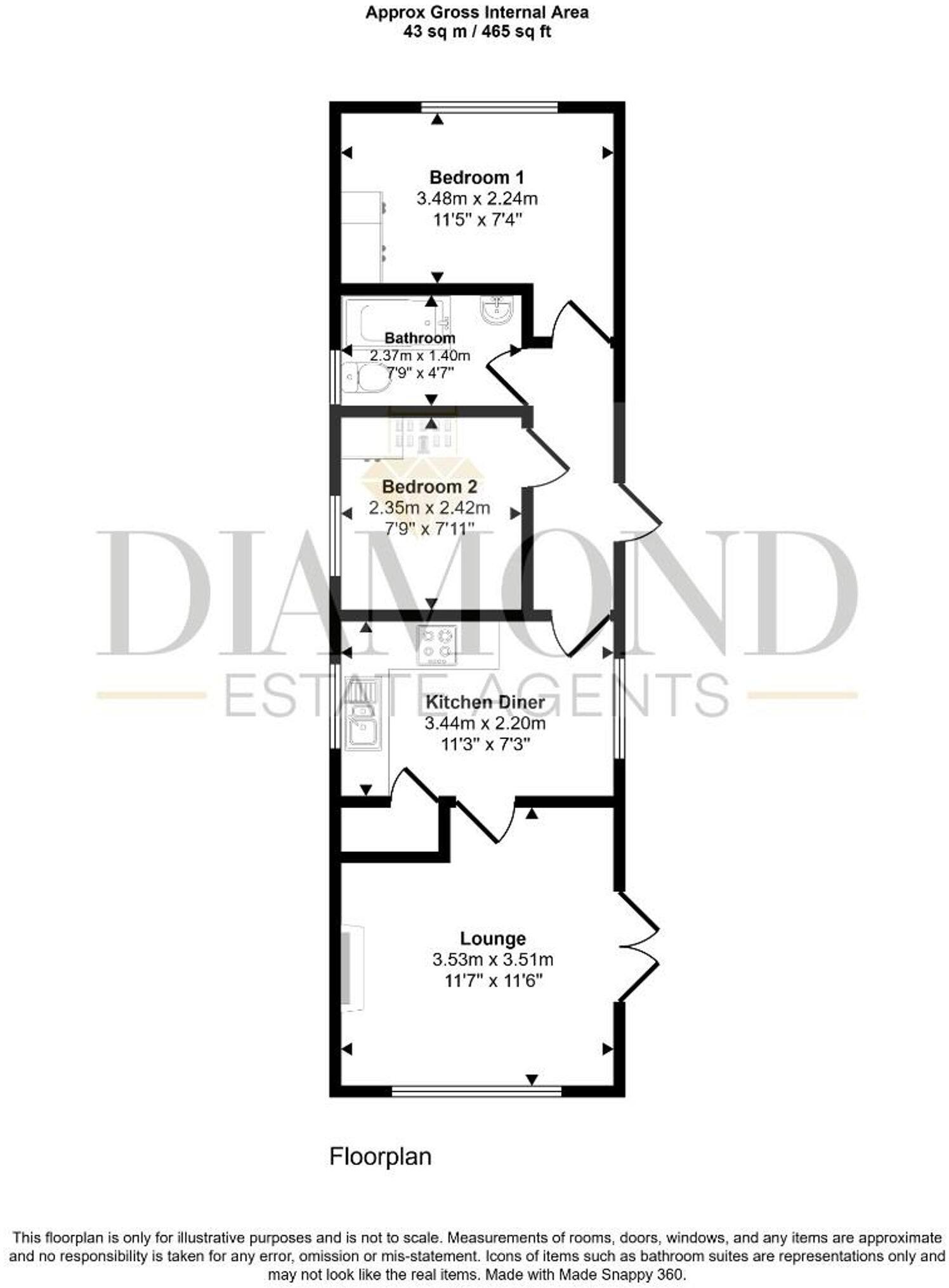 Underhill Park, Tiverton, EX16 floorplan