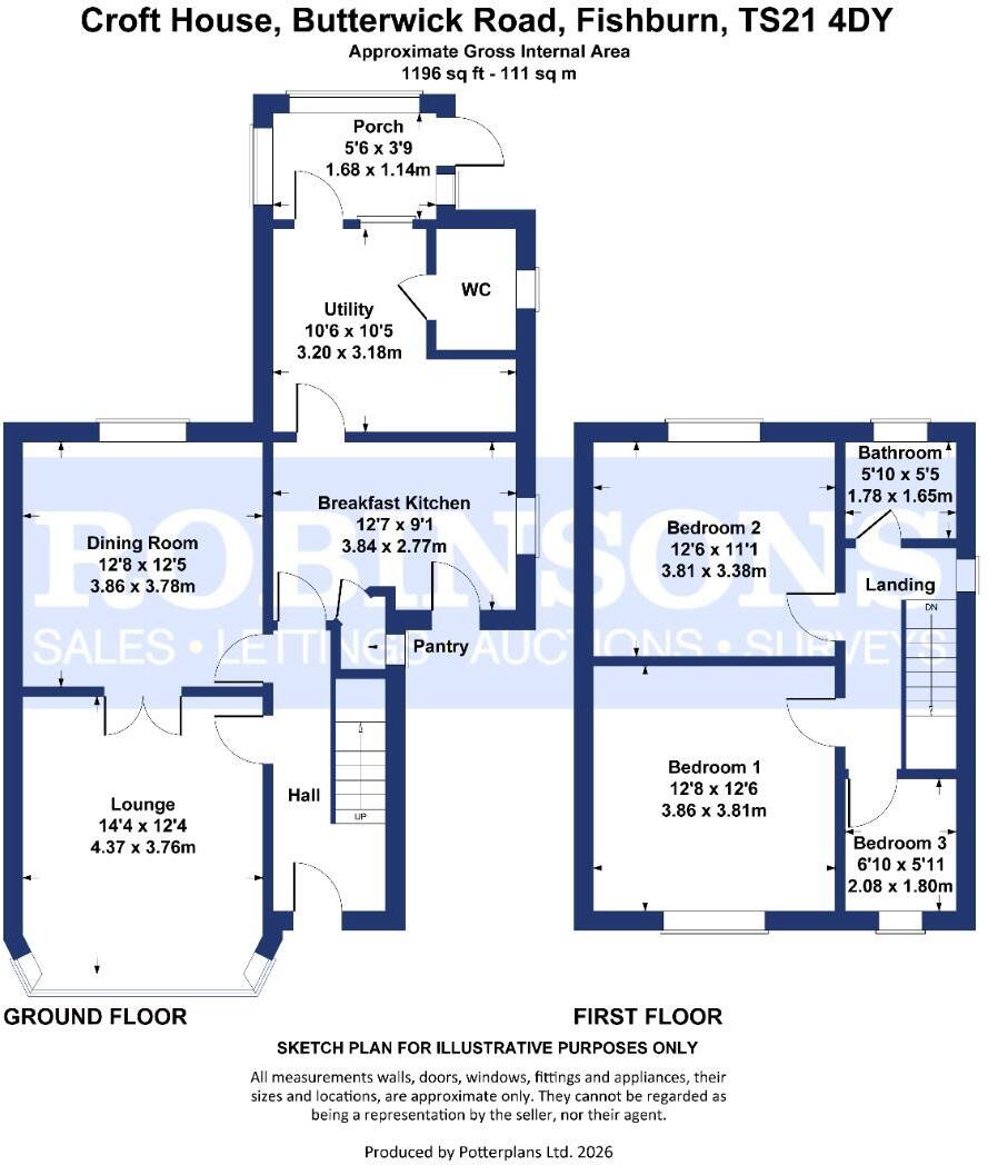 Croft House, Butterwick Road, Fishburn, Stockton-On-Tees floorplan