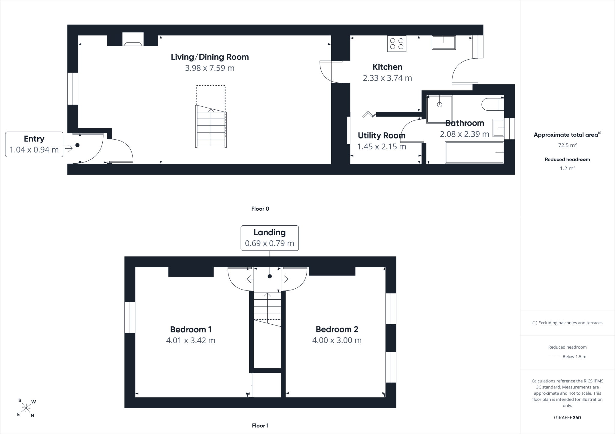 Cranbourne Street, Workington, Cumbria, CA14 floorplan