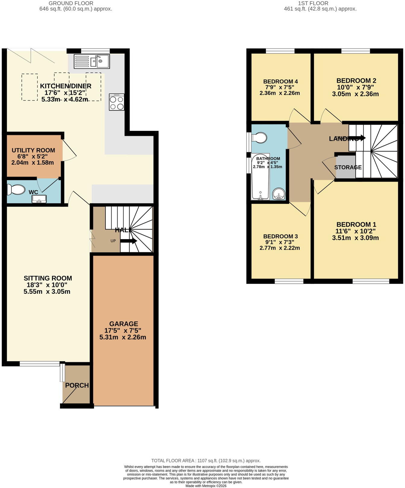 4 Drakes Close, Derriford, Plymouth floorplan