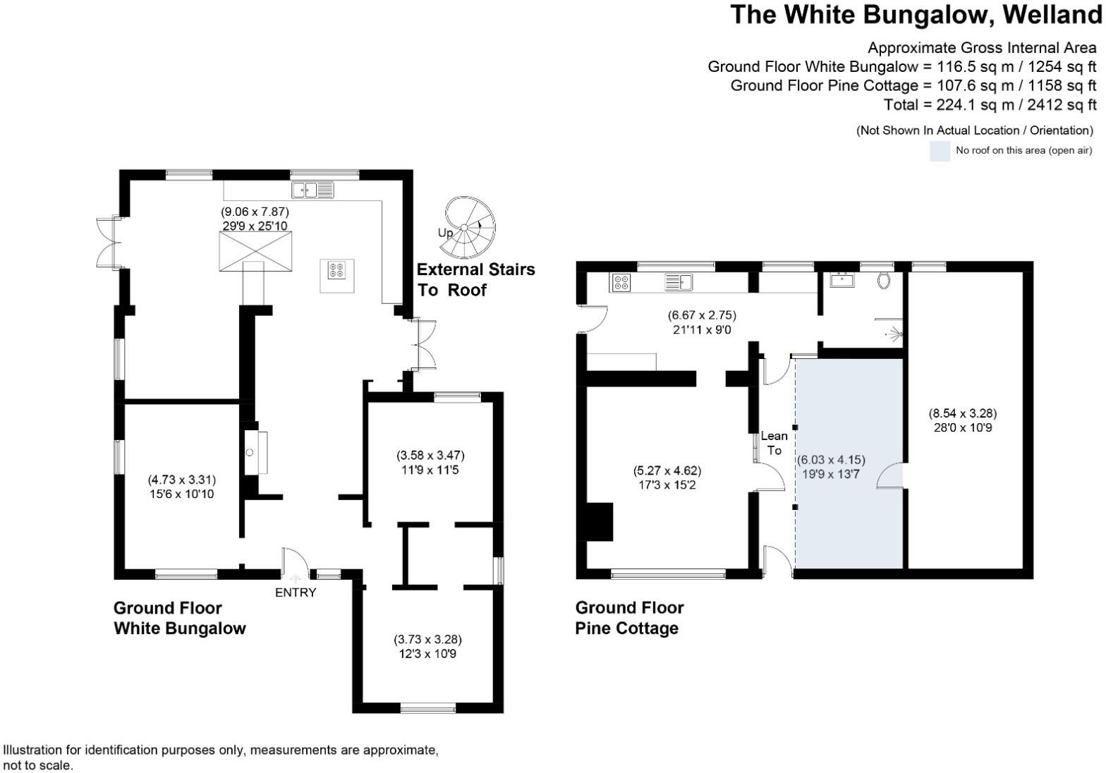 The White Bungalow, Welland, Malvern WR13 6NJ floorplan