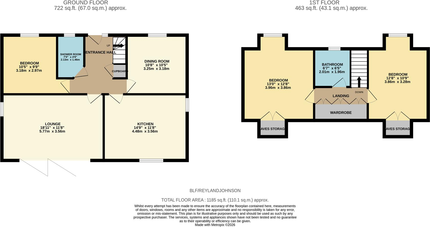 Brook Lane Field, Harlow floorplan