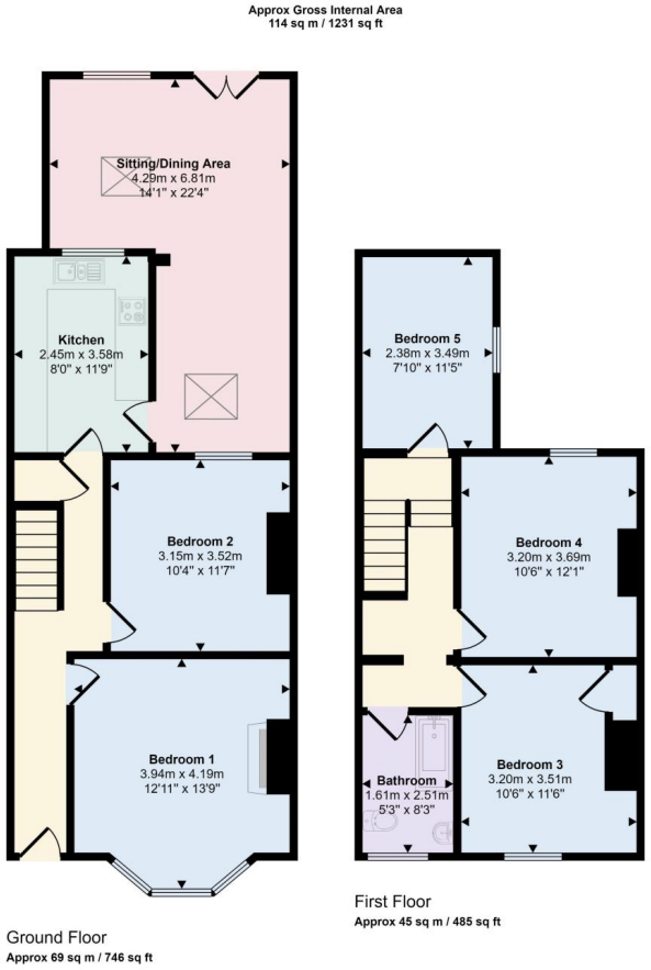 Argyle Terrace, Bath floorplan