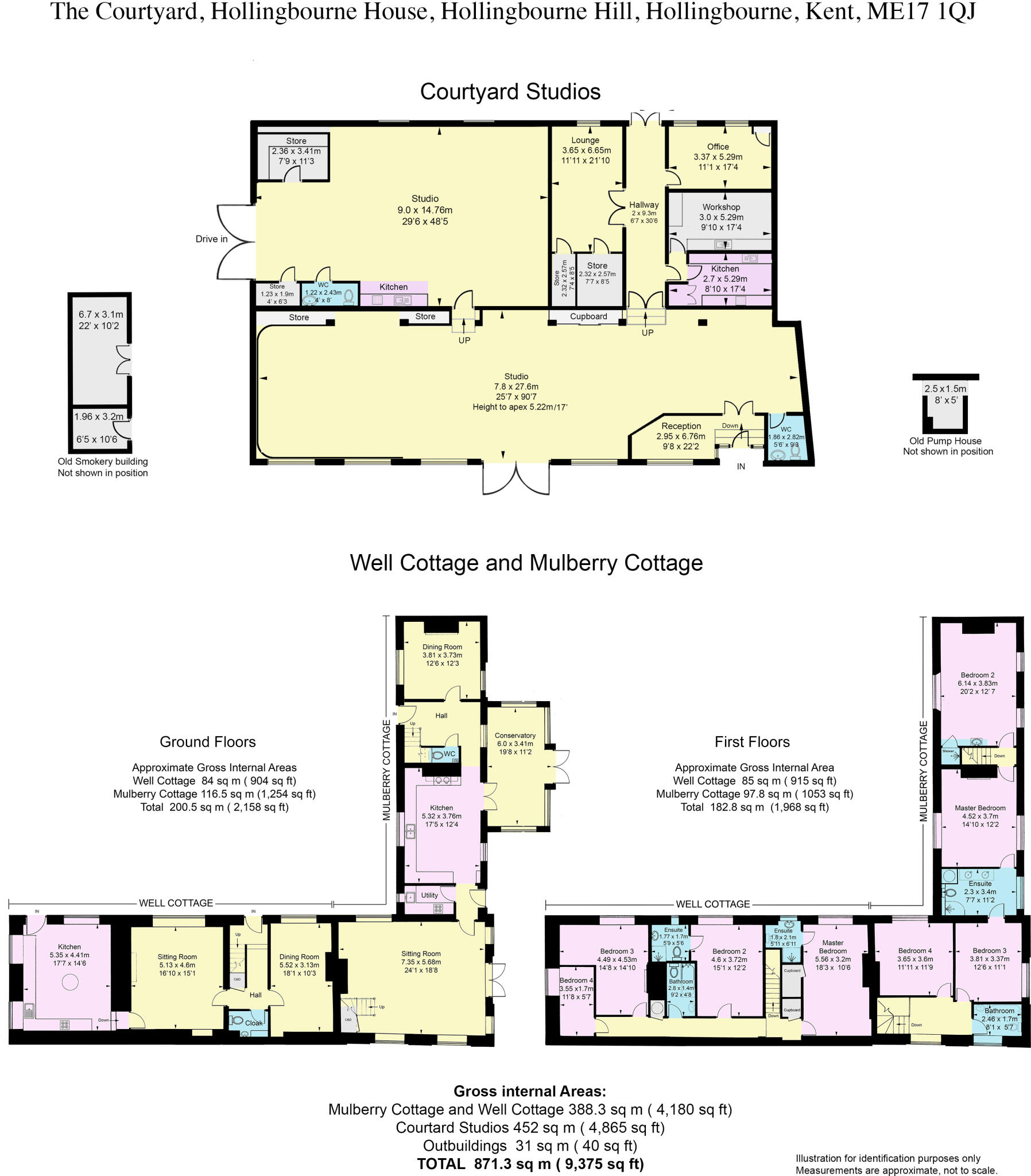 The Courtyard, Hollingbourne Hill, Hollingbourne, Kent floorplan