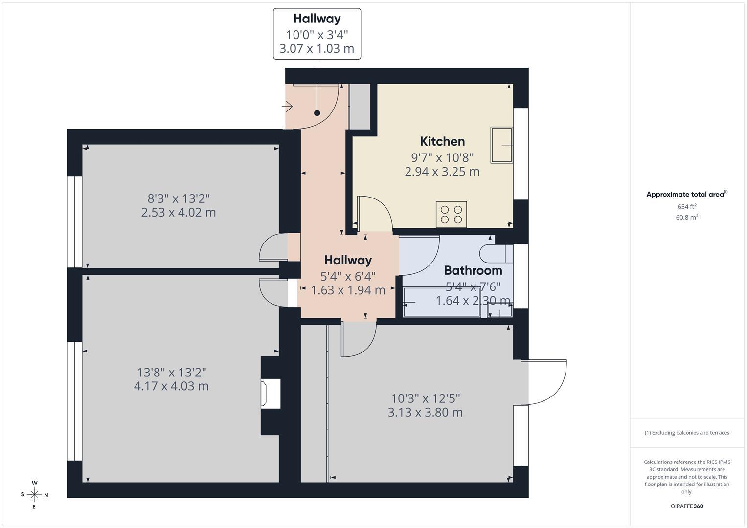 Reba Court, Tye Close, Saltdean, Brighton floorplan
