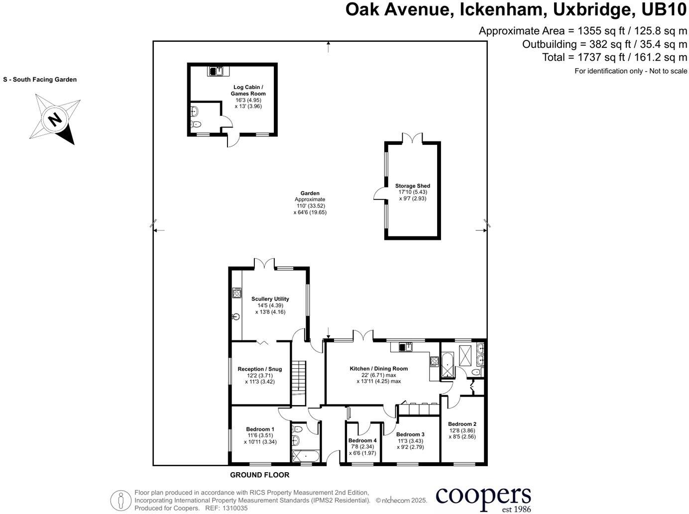 Oak Avenue, Ickenham, UB10 floorplan