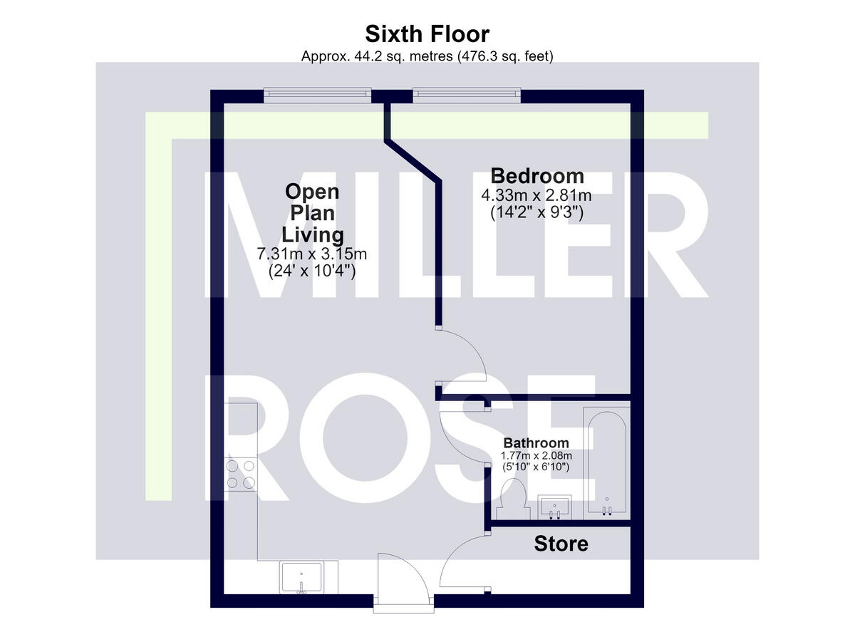 Beaufort House, Newhall Street, Birmingham, B3 1 floorplan