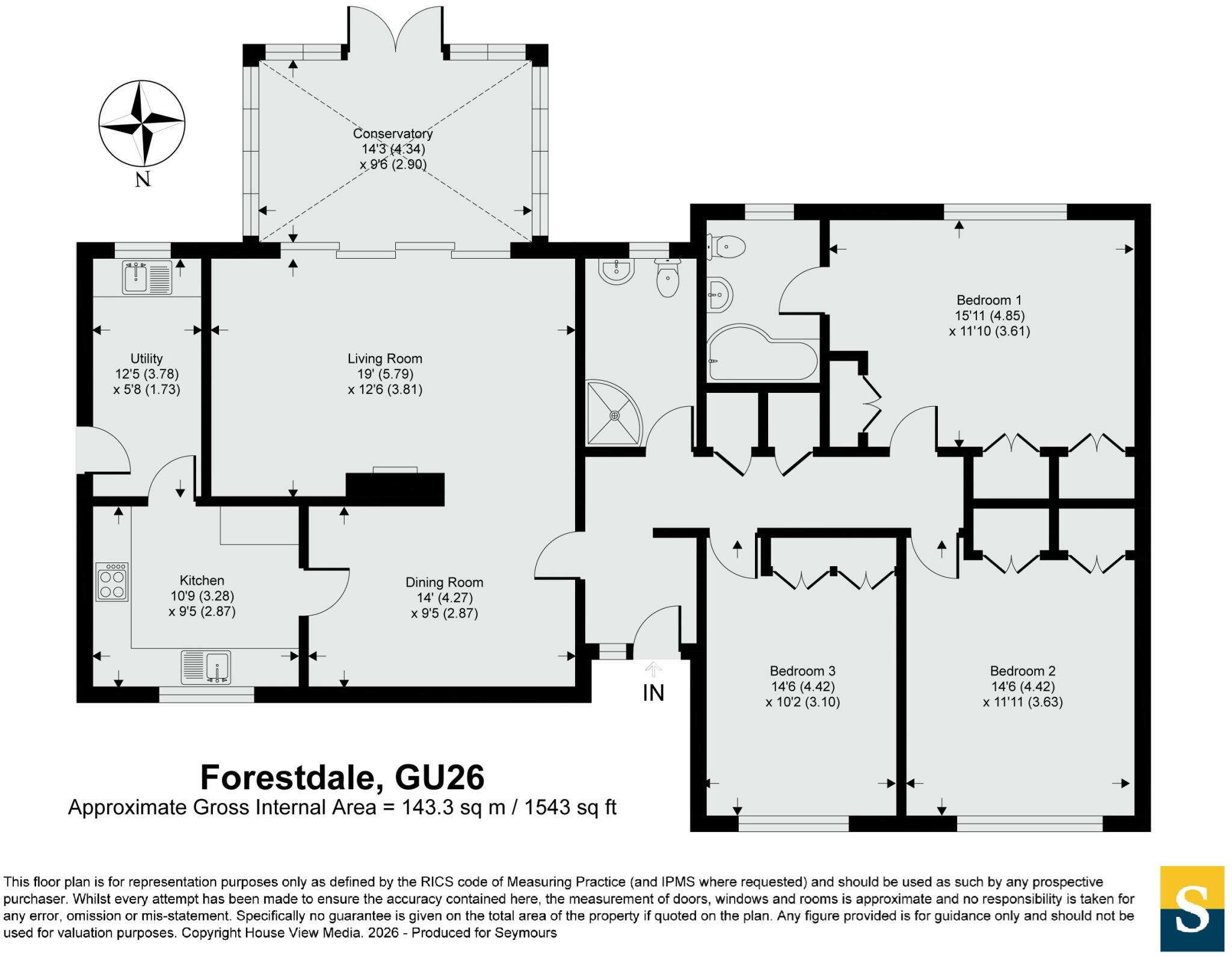 Forestdale, Hindhead, Surrey, GU26 floorplan
