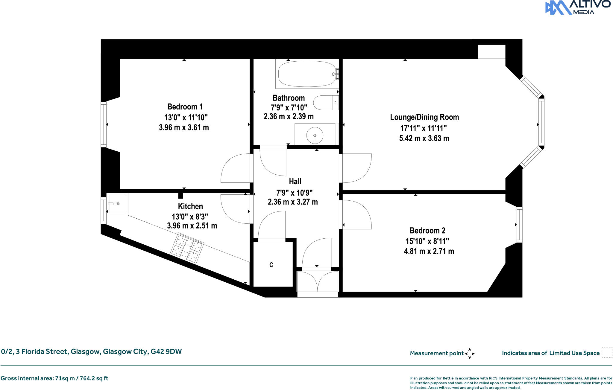 Florida Street, Mount Florida, Glasgow floorplan