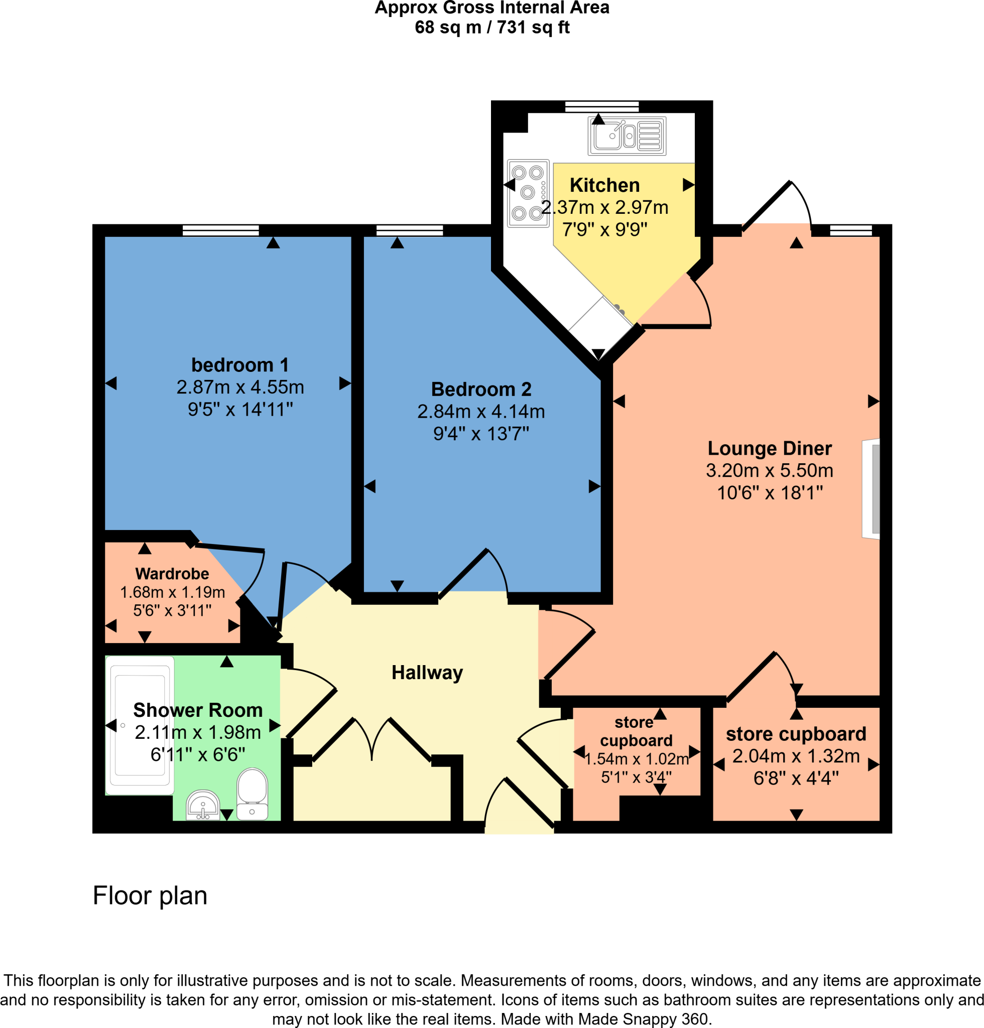Bramble Hill, Bude, Cornwall, EX23 floorplan