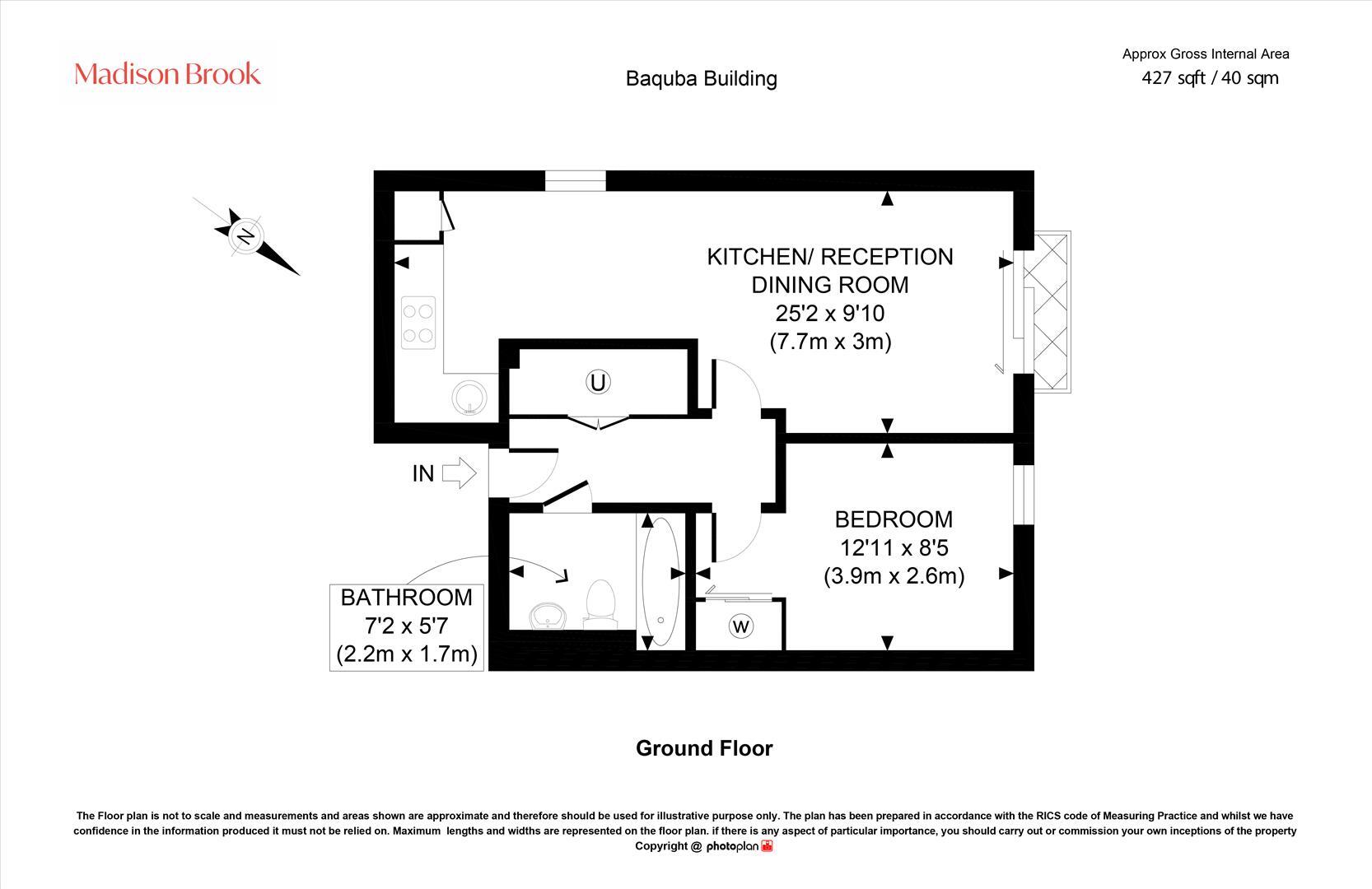 Baquba Building, Lewisham, SE13 floorplan