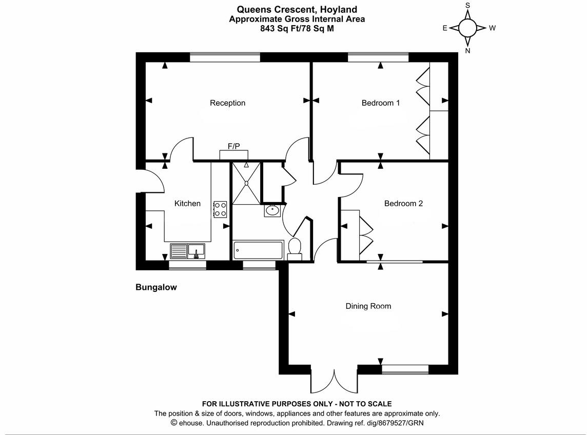 Queens Crescent, Hoyland floorplan