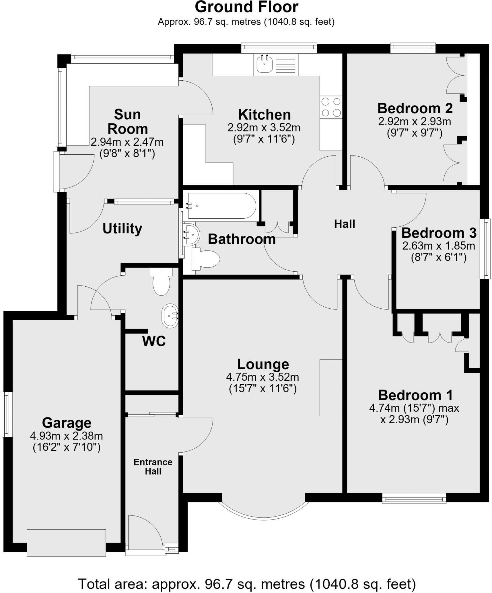Meadow Rise, Saxilby floorplan