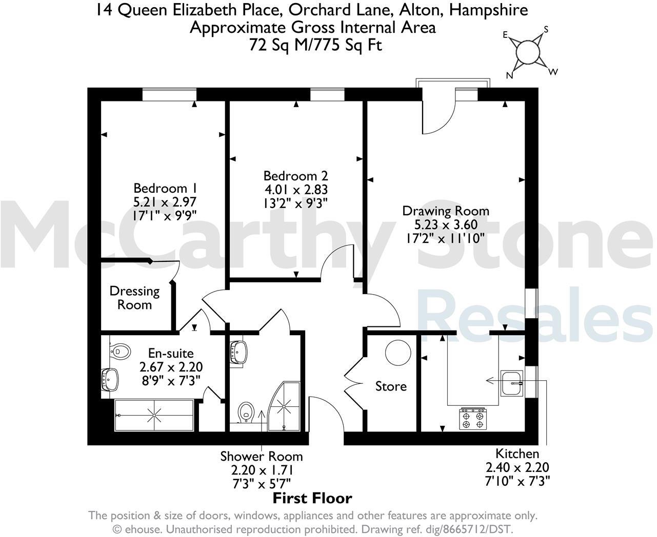 Queen Elizabeth Place, Orchard Lane, Alton floorplan