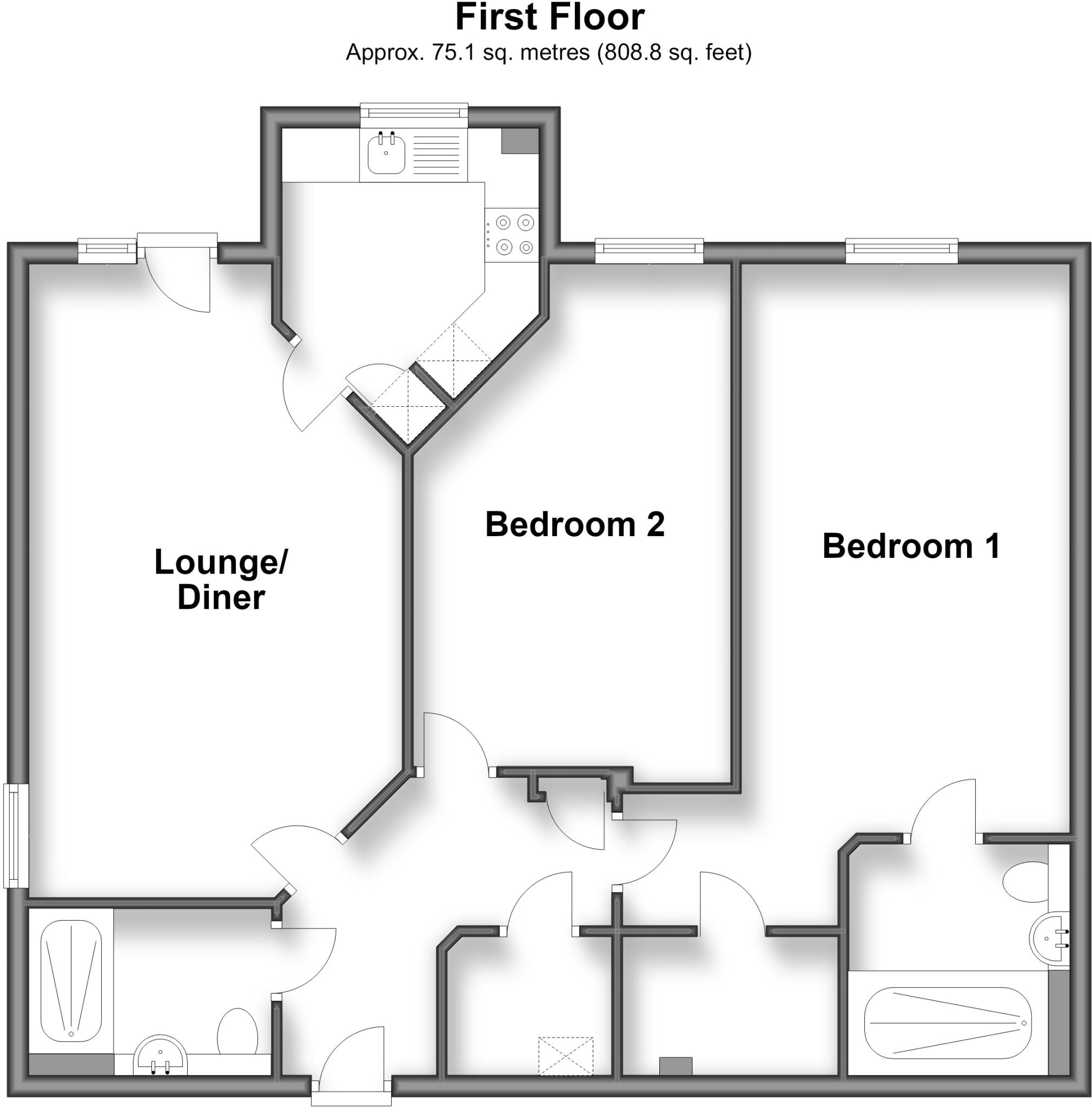 Oak Tree Court Smallhythe Road TN30 floorplan