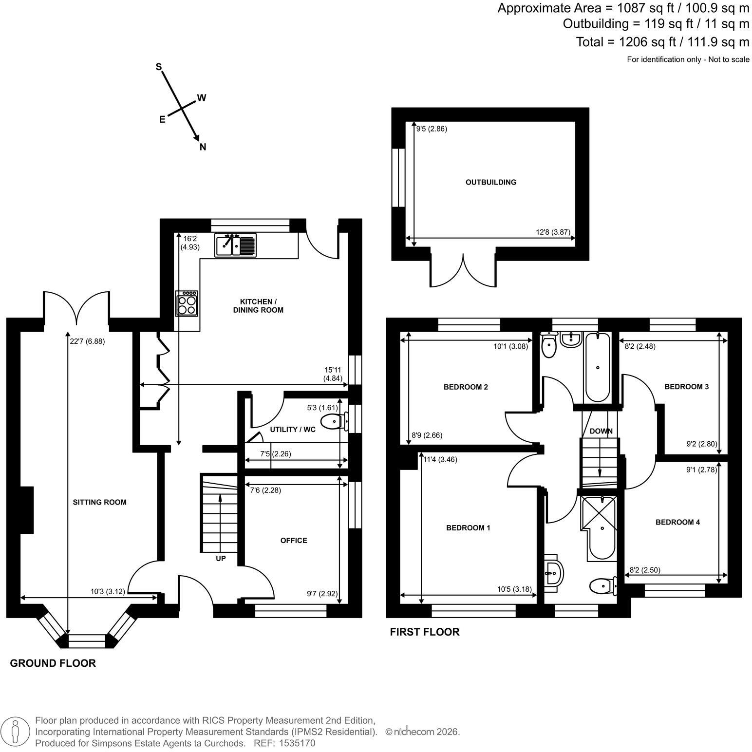 Strathcona Avenue, Little Bookham, KT23 floorplan