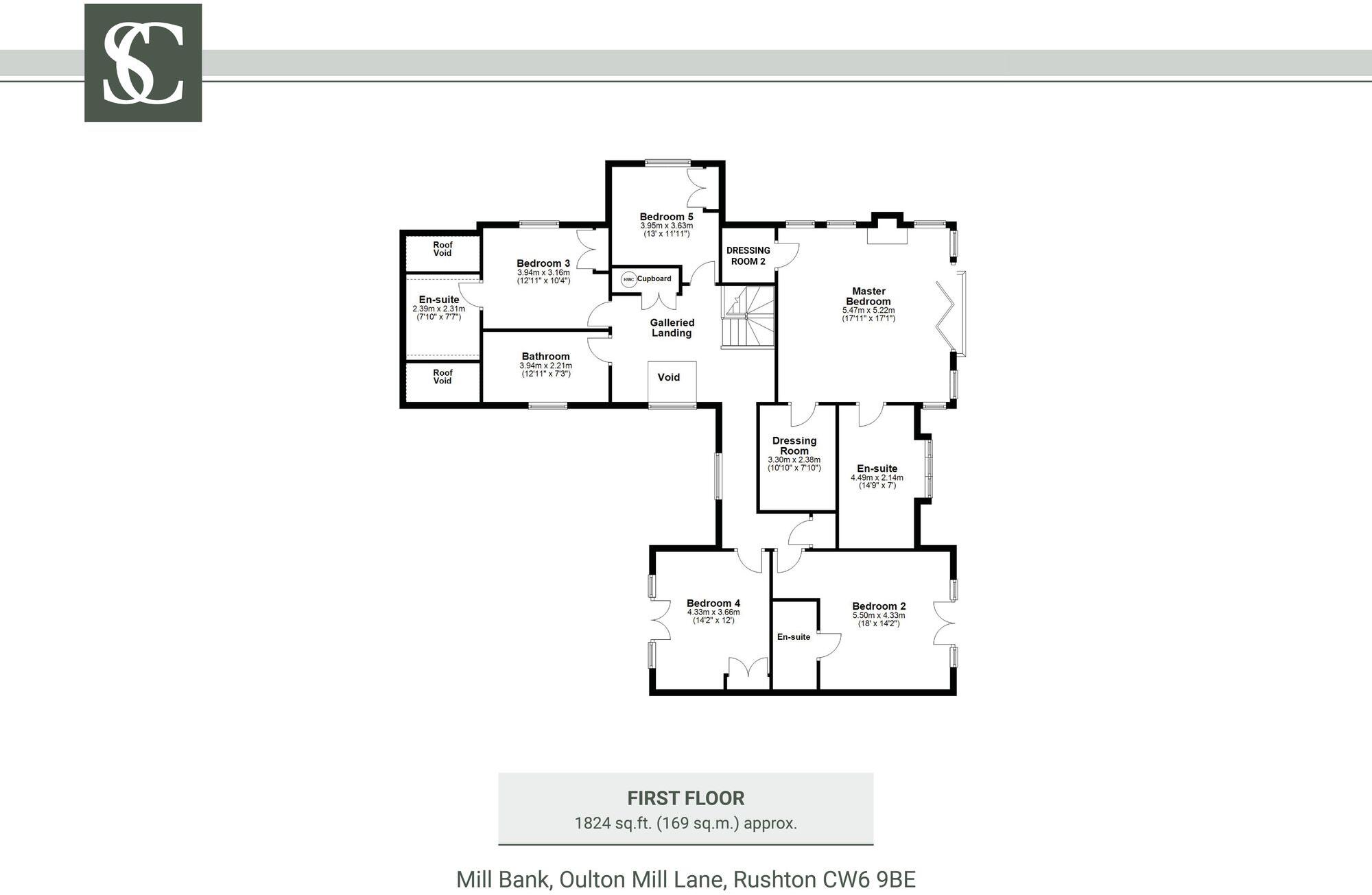 Mill Bank, Oulton Mill Lane, Rushton, Tarporley, CW6 9BE floorplan
