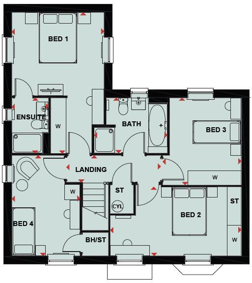 Peter De Stapleigh Way,
Stapeley, 
Nantwich, 
Cheshire, 
CW5 7TU floorplan
