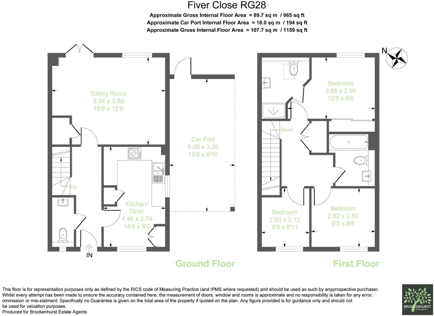 Fiver Close, Whitchurch, RG28 7FN floorplan