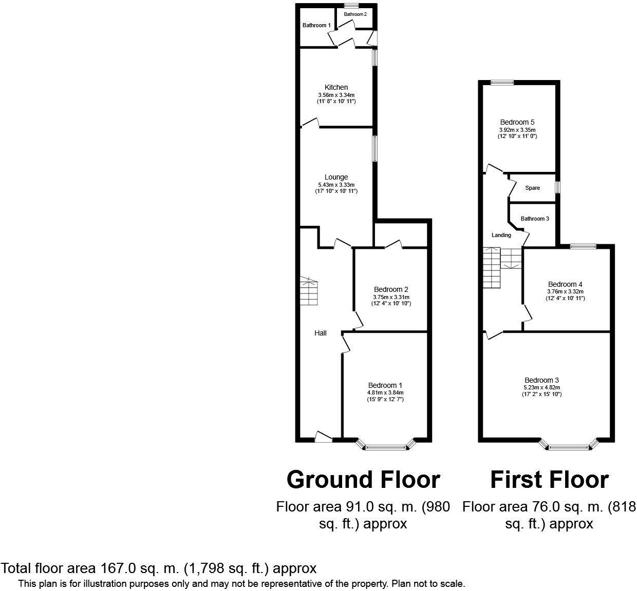 Tydfil Place, Roath, Cardiff floorplan