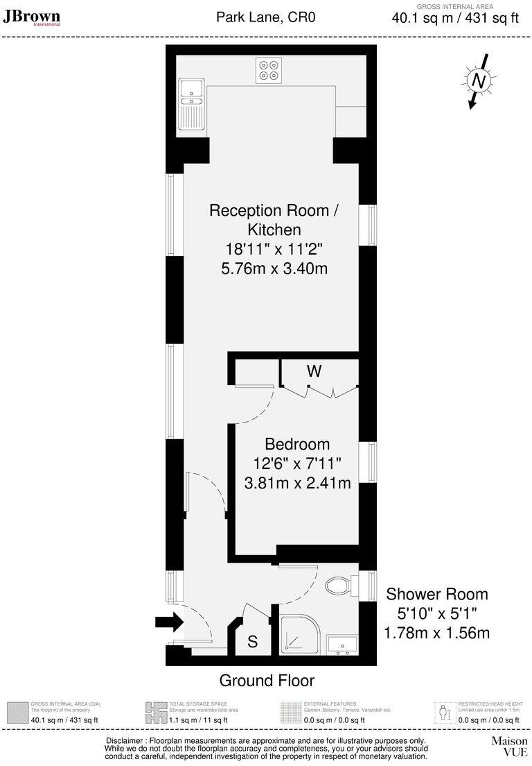 Park Lane, London, CR0 floorplan